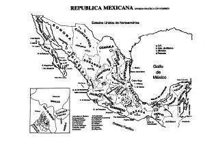 Mapa Republica Mexicana Con Nombres